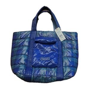 Vineyard Vines Quilted Block Puffer Tote Charleston Green NWT Retails $148